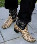 Diamondback Rattlesnake Skin Boots
